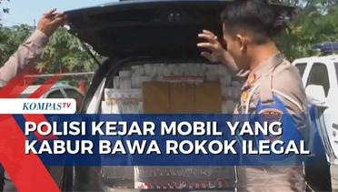 Polisi di Jatim Kejar Mobil yang Mencurigakan Berisi Rokok Ilegal dan Alat Isap Sabu