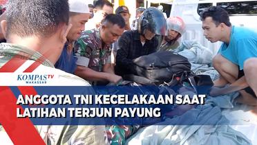 Anggota TNI Kecelakaan Saat Latihan Terjun Payung