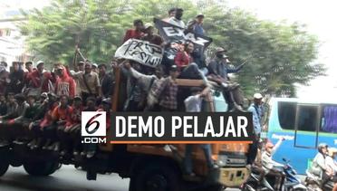  Demo ke DPR Pelajar Ribut dengan Pengendara