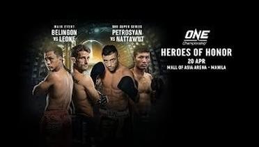 ONE Championship: HEROES OF HONOR | Full Event