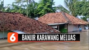 Banjir di Karawang Semakin Meluas, Ketinggian Air Mencapai Dua Meter!