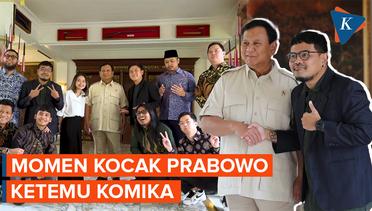 Momen Usil Para Komika Saat Bertemu Prabowo di Kemhan