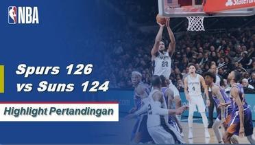 NBA I Cuplikan Hasil Pertandingan :  Spurs 126 vs Suns 124