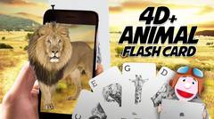 Learn Animals Name & Sounds in 4D+ Augmented Reality Flashcards