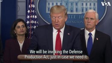 US President Donald Trump Announces Defense Production Act to Fight the Coronavirus