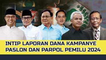 Intip Laporan Pengeluaran Dana Kampanye Paslon dan Partai Politik Peserta Pemilu 2024 - INFOGRAFIS