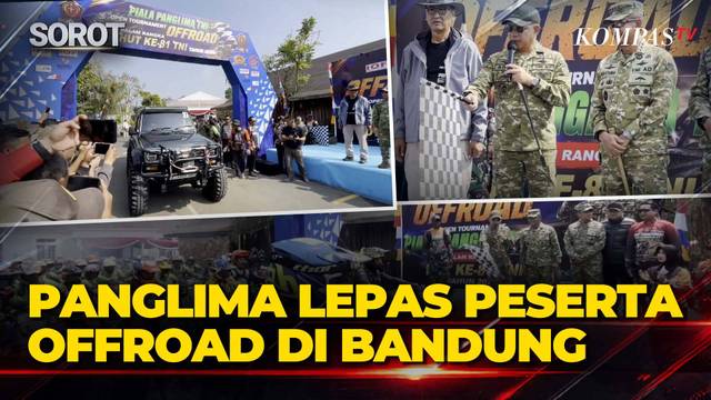 Panglima TNI Lepas Peserta Open Offroad di Ciwidey Dalam Rangka HUT ke-81 TNI