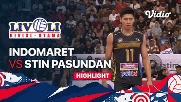 Highlights | Indomaret vs STIN Pasundan | Livoli Divisi Utama Putra 2022