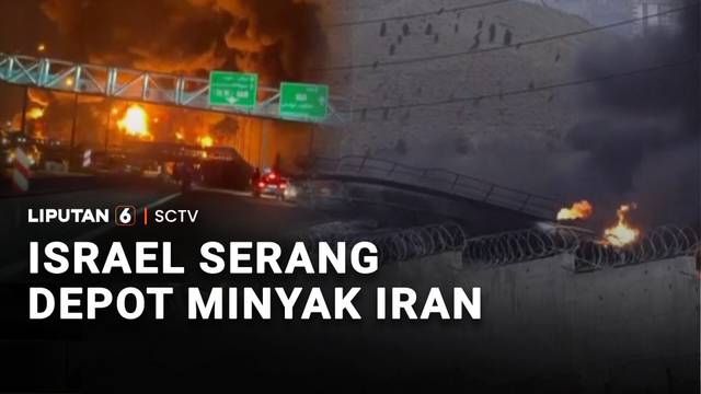 Depot Minyak Iran Terbakar Hebat Setelah Diserang Israel, Kualitas Udara Teheran Memburuk