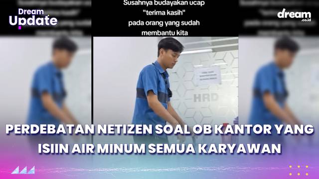Perdebatan Netizen Soal OB Kantor yang Isiin Air Minum Semua Karyawan