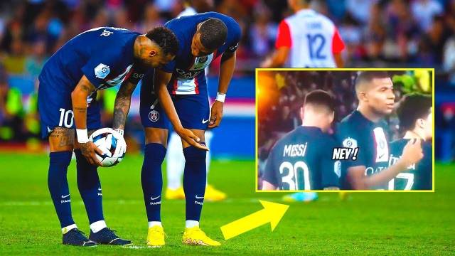 Neymar And Mbappe Penalty Scandal What Really Happened Mbappe Stop Running Mbappe Pushes Messi Vidio