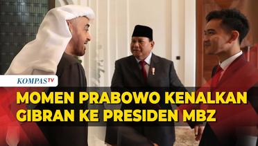 Momen Prabowo Kenalkan Gibran ke Presiden MBZ saat Bertemu di UEA