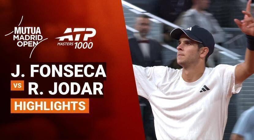 Joao Fonseca vs Rafael Jodar - Round 3 (Manolo Santana Stadium) | ATP 1000: Mutua Madrid Open 2026