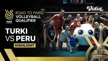 Match Highlights | Turki vs Peru | Women's FIVB Road to Paris Volleyball Qualifier