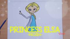 Mari Menggambar - Princess Elsa Frozen