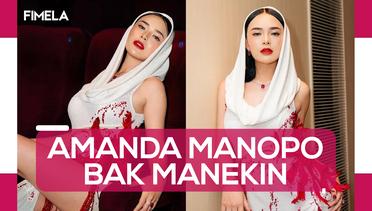Amanda Manopo Tampil Bold Elegance Bak Manekin Hidup di Premiere Film Indigo