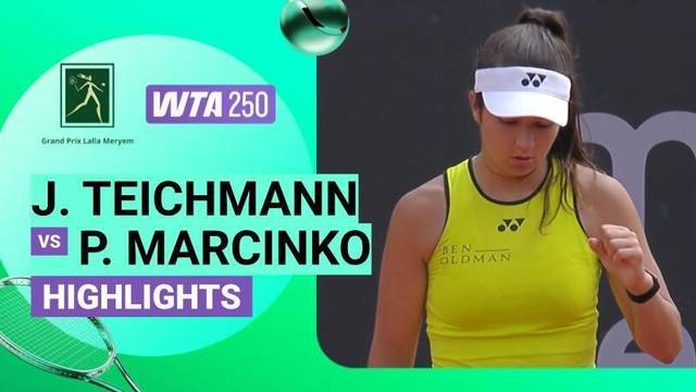 Jil Teichmann vs Petra Marcinko - Highlight | WTA 250: Grand Prix Son Altesse Royale La Princesse Lalla Meryem 2026