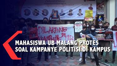 Mahasiswa UB Malang Protes Kampus Soal Kampanye Politisi