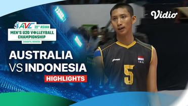 Australia vs Indonesia - Highlights | 22nd Asian Men's U-20 Volleyball Championship