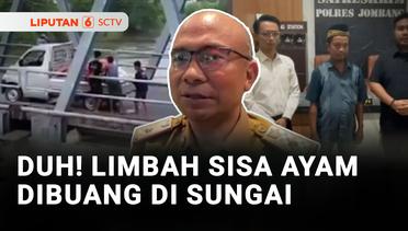 Sekelompok Orang Membuang Limbah Ayam ke Sungai Brantas | Liputan 6