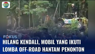 Tragis!! Mobil Off-road yang Ikuti Lomba di Jambi Hilang Kendali dan Tabrak Penonton | Fokus