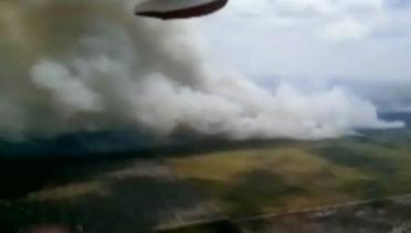 Pesawat dari Negeri Tetangga Membantu Memadamkan Titik Api di Sumatera