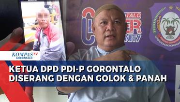 Ketua DPD PDIP Gorontalo Diserang Dengan Golok dan Panah