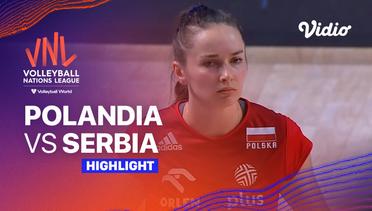 Match Highlights | Polandia vs Serbia | Women’s Volleyball Nations League 2023