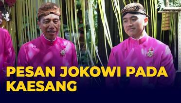 Usai Siraman Jokowi Beri Pesan Pada Kaesang: Semoga Jadi Keluarga Sakinah