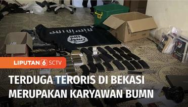 Karyawan BUMN Jadi Terduga Teroris, Densus 88 Sita Ribuan Butir Peluru dan Bendera ISIS | Liputan 6