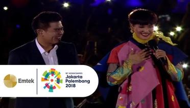 MESRA! Bams dan Lea Simanjutak Menyanyikan Lagu Kemesraan | Closing Ceremony Asian Games 2018