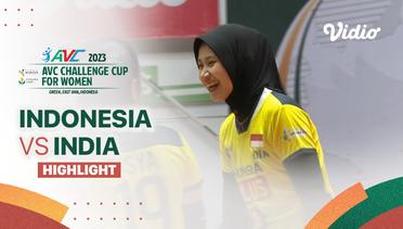 Highlights | Indonesia vs India | AVC Challenge Cup for Women 2023