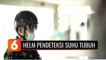 Canggih! TNI AD Gunakan Helm Pintar Pendeteksi Suhu Tubuh