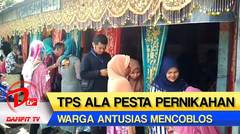 UNIK, TPS Seperti Pesta Pernikahan Bikin Warga Antusias Mencoblos di Pariaman, Sumatera Selatan
