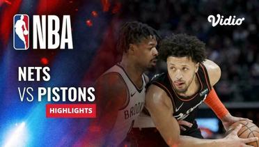 Brooklyn Nets vs Detroit Pistons - Highlights | NBA Regular Season 2023/24