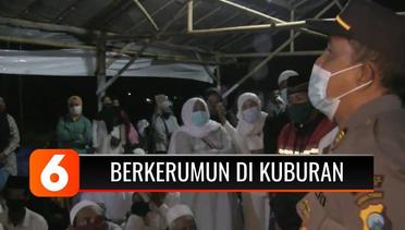Polisi Bubarkan Kerumunan Warga di Jember yang Berdoa untuk Kesembuhan di Kuburan | Liputan 6