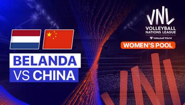 Belanda vs China - Full Match | Women's Volleyball Nations League 2024
