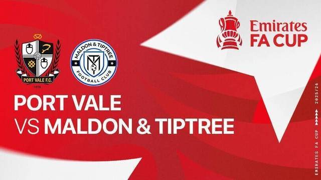 Port Vale vs Maldon & Tiptree - Full Match | FA Cup 2025/26