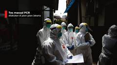 Tes massal PCR dilakukan di jalan-jalan Jakarta