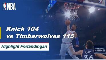 NBA I Cuplikan Pertandingan : Timberwolves 115 vs Knicks 104