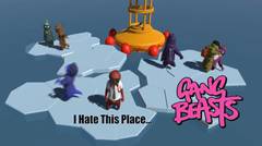 GANG BEASTS - FOX'S LUCKY, I HATE THIS MAP !!!