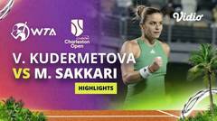 Quarterfinal: Veronika Kudermetova vs Maria Sakkari - Highlights | WTA Credit One Charleston Open 2024