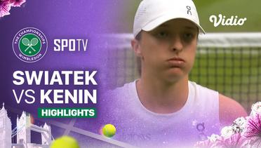 I. Swiatek (POL) vs S. Kenin (USA) - Highlights | Wimbledon 2024 - Ladies Singles