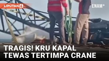 Tertimpa Crane, ABK KM Cengkeh 06 Tewas di Pelabuhan Biringkassi Pangkep
