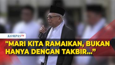 Pesan Wapres Ma'ruf Amin Usai Laksanakan Salat Idul Adha 2023 di Masjid Istiqlal