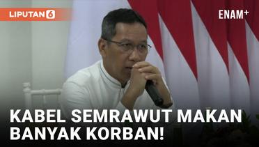 Pj Gubernur DKI Jakarta Minta Benahi Kabel Semrawut