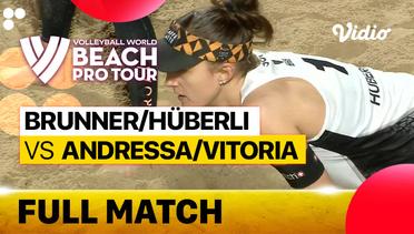 Full Match | Brunner/Huberli (SUI) vs Andressa/Vitoria (BRA) | Beach Pro Tour Elite 16 Doha, Qatar 2023