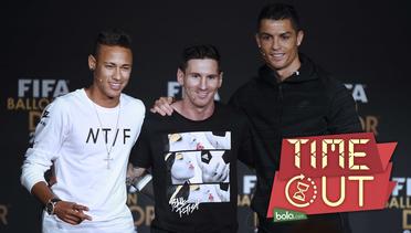 Time Out: Pemain Terbaik Pilihan Neymar, Messi dan Ronaldo