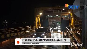 Pelabuhan Ketapang Dipadati Kendaraan Asal Bali