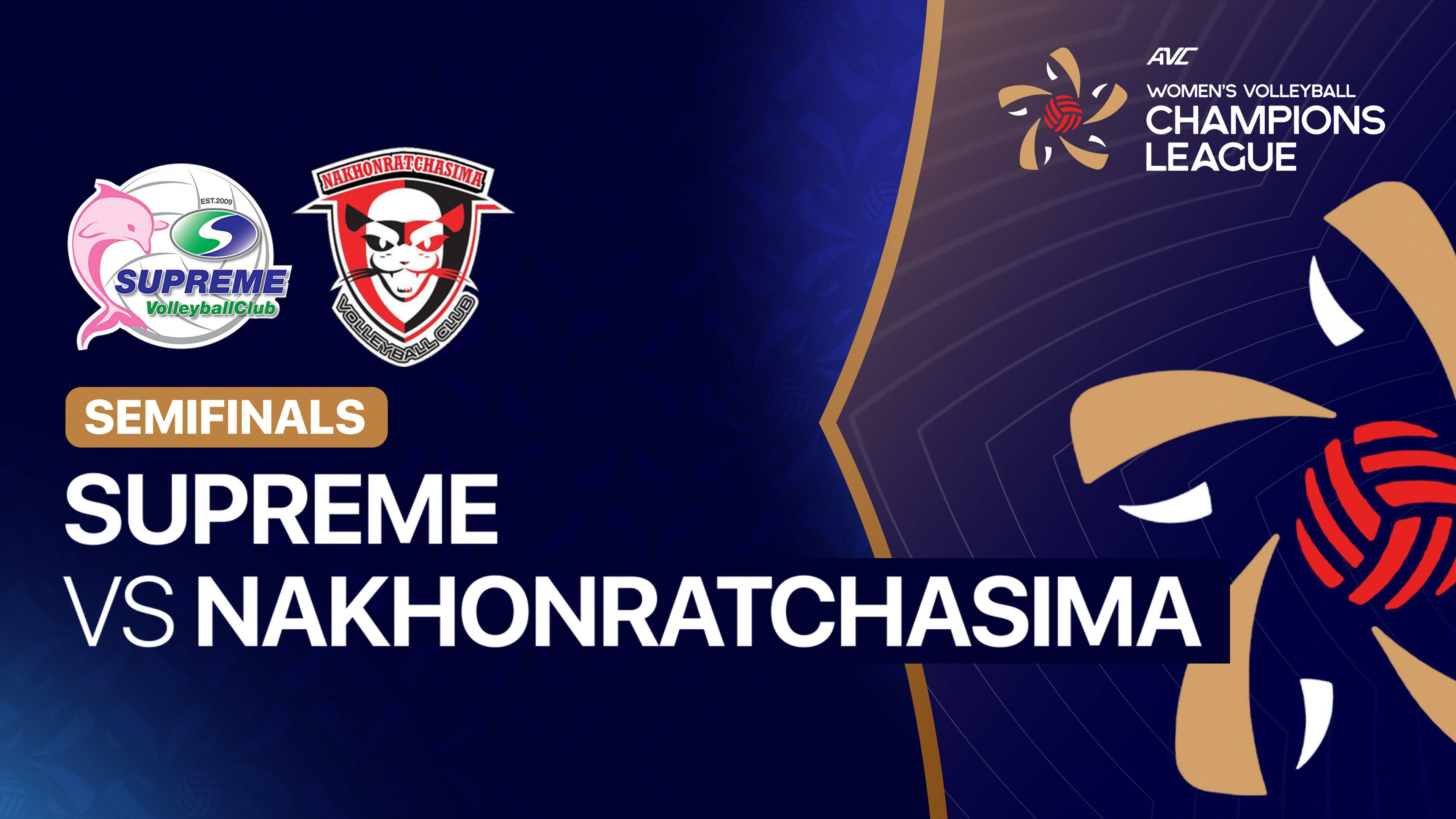 Supreme VC vs Nakhon Ratchasima Qmnic Women